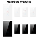 ROVF Interruptor De Parede Com Claro Touch Sem Neutro 1-2-3Gang 110V-220V