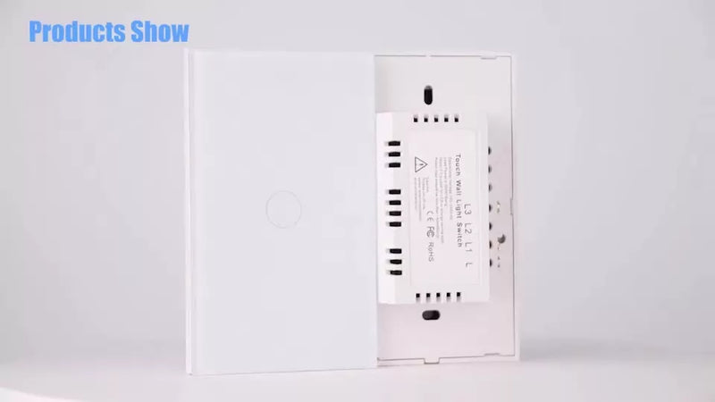 ROVF Interruptor De Parede Com Claro Touch Sem Neutro 1-2-3Gang 110V-220V