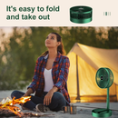 Ventilador Portátil Dobrável 180 Ajustável Doméstico Retrátil Mudo Kipas USB Recarregável Telescópico De Baixo Ruído Min