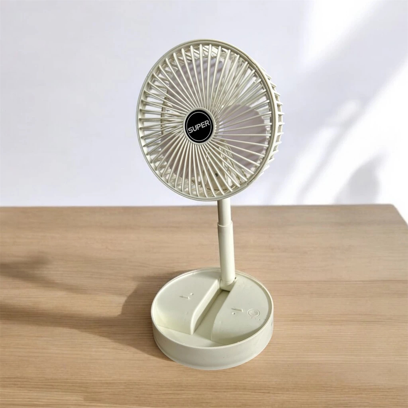 Ventilador Portátil Dobrável 180 Ajustável Doméstico Retrátil Mudo Kipas USB Recarregável Telescópico De Baixo Ruído Min