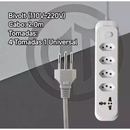 Extensão Elétrica Bivolt com USB e Type-C Cabo 1,8/2m com Interruptor