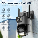 Câmera De Segurança WiFi YOOSE Externa Lente Dupla Com Sirene Full Hd Wifi Visão Noturna App YOOSE