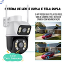 Câmera De Segurança WiFi YOOSE Externa Lente Dupla Com Sirene Full Hd Wifi Visão Noturna App YOOSE