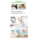 Módulo Interruptor Inteligente Tuya WiFi, Suporta Controle 1 canal, 100-240V, Funciona com Alexa, Google Home