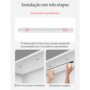 Lâmpada noturna LED com sensor de movimento sem fio USB recarregável para lâmpada de armário de cozinha guarda-roupa