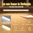 Lâmpada noturna LED com sensor de movimento sem fio USB recarregável para lâmpada de armário de cozinha guarda-roupa